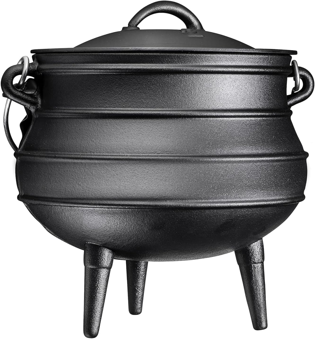 Camp Dutch Oven Cast - หม้อเหล็กหล่อขนาด 12 ควอร์ต พร้อมฝาปิด - หม้อสำหรับแคมป์ปิ้ง
