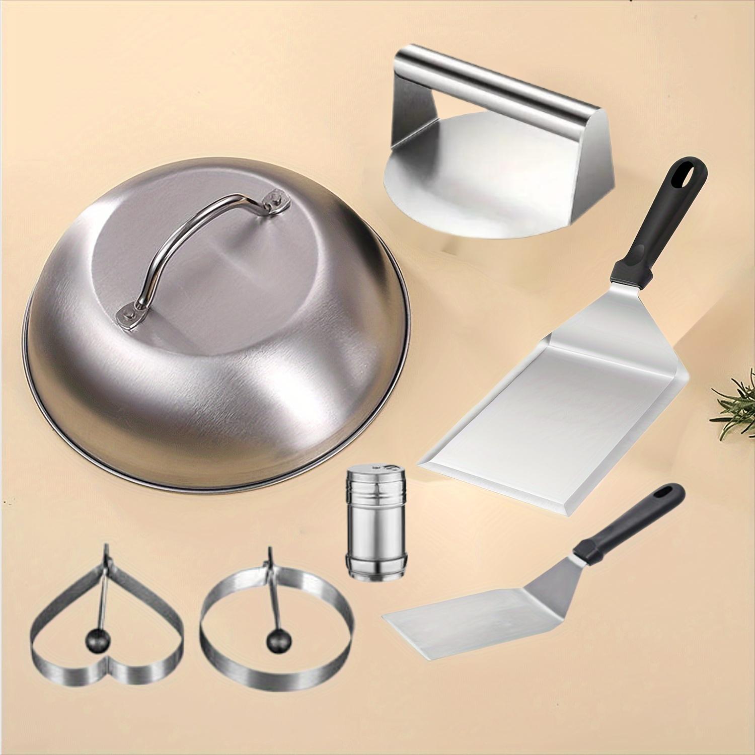 Quality Camping Cooking Set - ชุดเครื่องมือบาร์บีคิวคุณภาพสูง7ชิ้นอุปกรณ์ทำจากสเตนเลสสตีลคุณภาพสูงเหมาะสำหรับการตั้งแคมป์และการทำอาหารกลางแจ้ง
