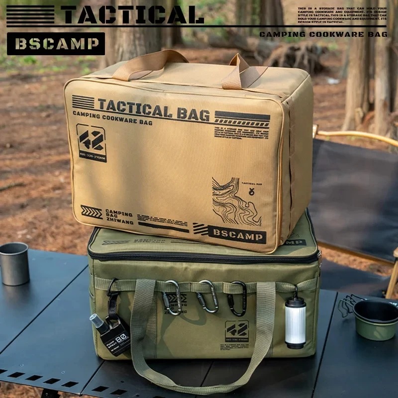 Camping Cooking Organizer - กระเป๋าเก็บของอเนกประสงค์แบบพับได้ ขนาดใหญ่ 30 ลิตร/42 ลิตร/56 ลิตร