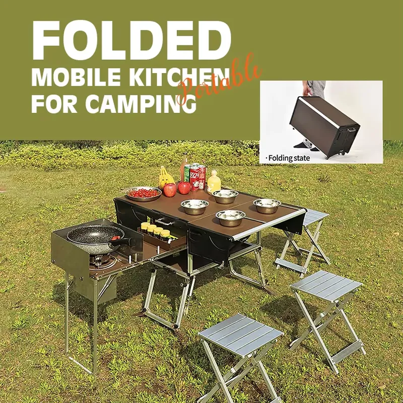 ชุดครัวพับได้คุณภาพสูงสำหรับตั - Quality Camping Cooking Set บทวิจารณ์และราคา