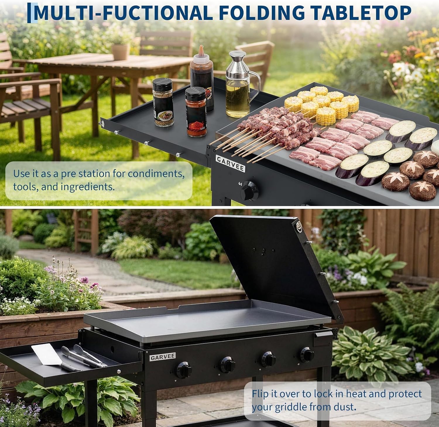 เตาปิ้งย่างแบบแบน Tacleekii ขน - Camping Cooking Flat Top บทวิจารณ์และราคา