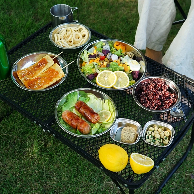 ชุดจานชามอาหารแบบพกพาสำหรับทำอ - Camping Cooking Dining Set บทวิจารณ์และราคา
