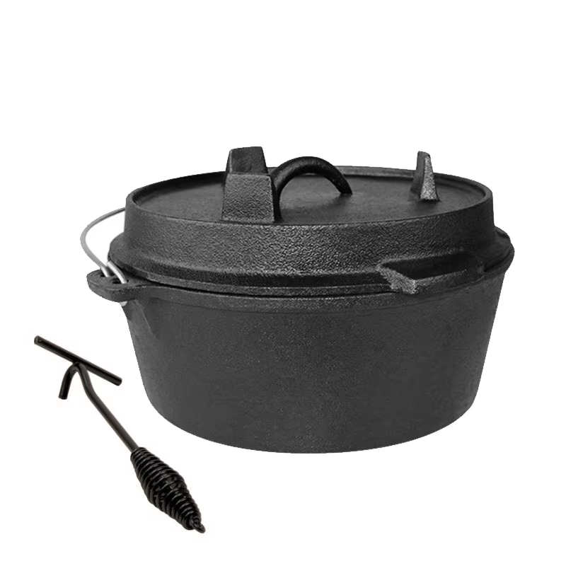 หม้อเหล็กหล่อขนาด 25 ซม. สำหรั - Camp Dutch Oven Cast บทวิจารณ์และราคา