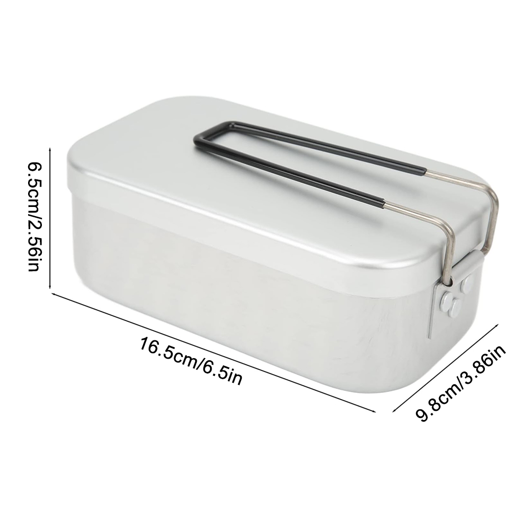 800ML อลูมิเนียมกล่องอาหารกลาง - Camping Hiking Cooking บทวิจารณ์และราคา