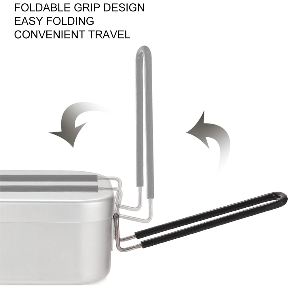 800ML อลูมิเนียมกล่องอาหารกลาง - Camping Hiking Cooking บทวิจารณ์และราคา