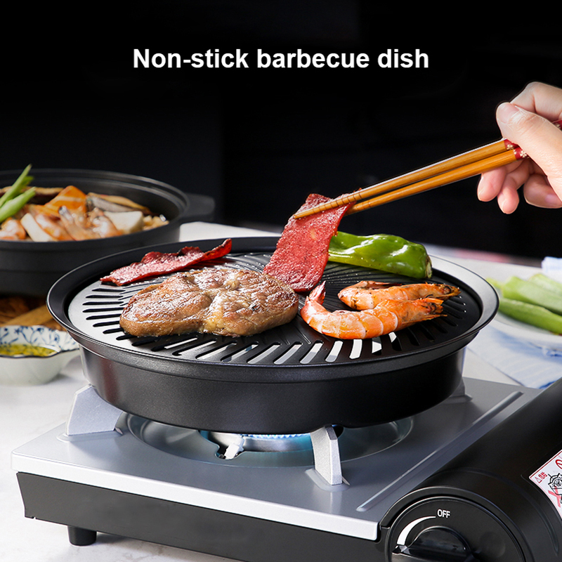 เกาหลี Non-Stick ถาดบาร์บีคิวก - Camping Cooking Flat Top บทวิจารณ์และราคา