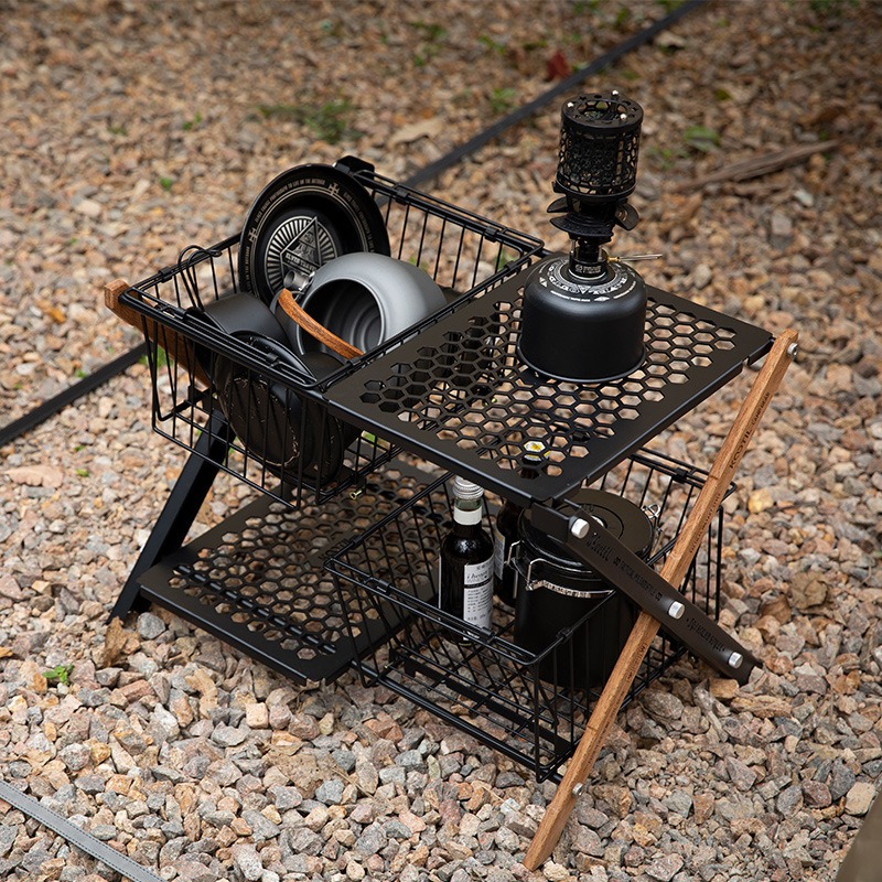 โต๊ะพับแบบพกพาสำหรับตั้งแคมป์  - Camping Hiking Cooking บทวิจารณ์และราคา