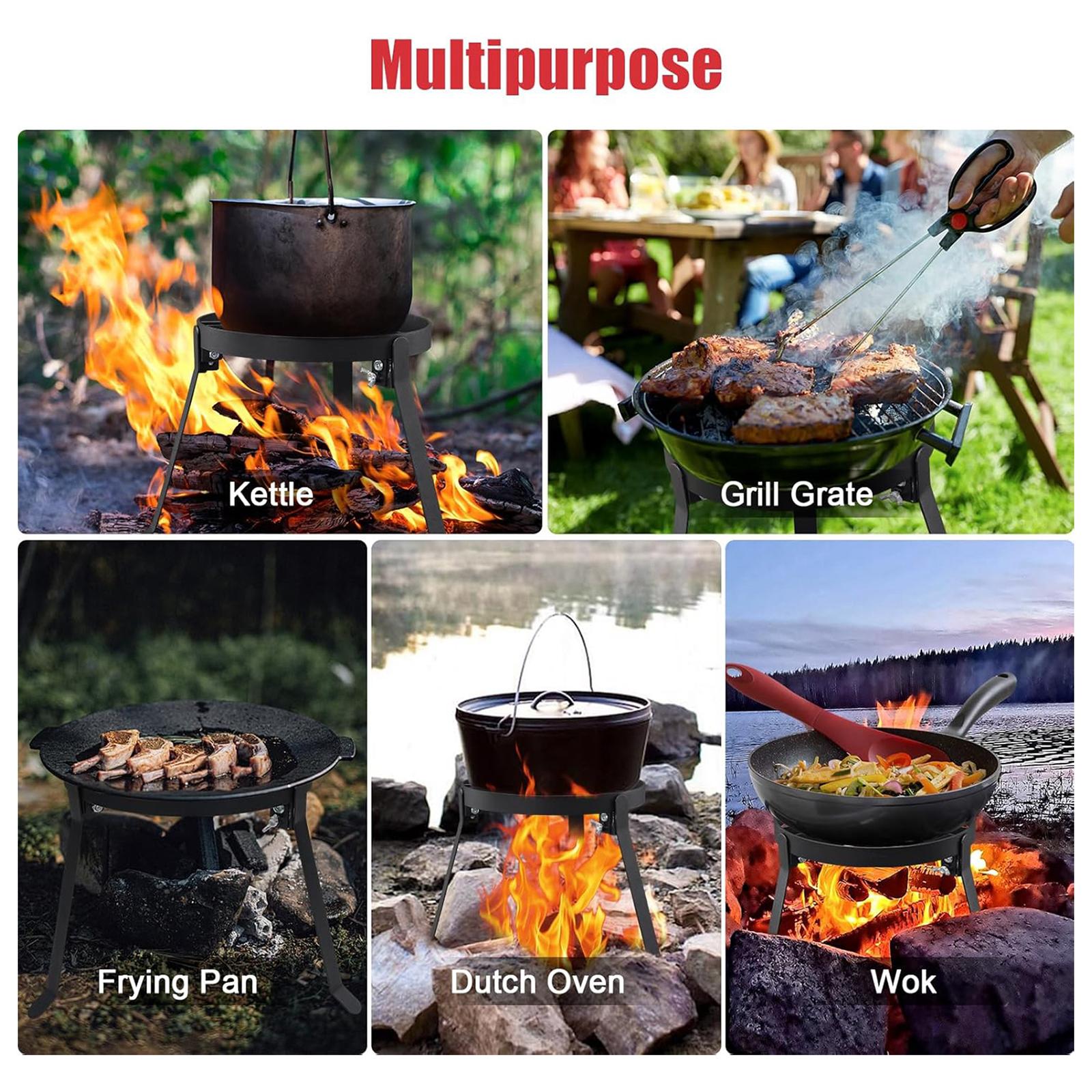 ขาตั้งเตาไฟพับได้แบบสามขา ทำจา - Camping Hiking Cooking บทวิจารณ์และราคา